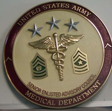 U.S.A Medical Dept Senior Enlisted Advisory Council 15" Seal